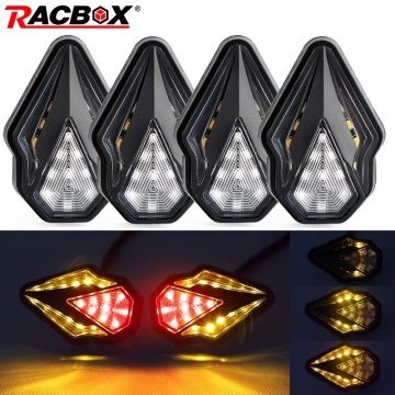 Motorcycle Flush Turn Signal Light Motorbike LED Lamp Diamond Indicators Flasher Blinker Amber Lights for Suzuki KTM Yamaha 12V