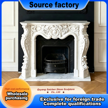 Minimalist Freestanding Stone Fireplace Design