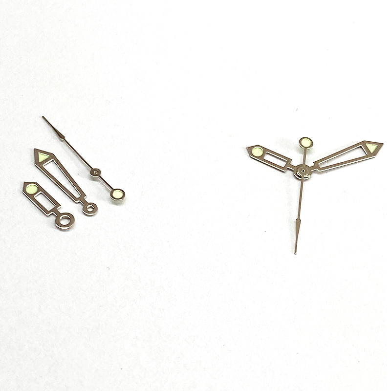 silver watch hands