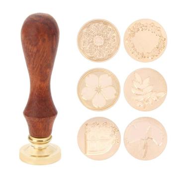 Retro Wooden Stamp Metal Sealing Wax Stamps Wood Handle Wedding Invitations Wax Seal Stamp DIY Craft Gifts Hot Sale New Arrivals