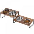 Elevated Dog Tilted Bowls Stand Set
