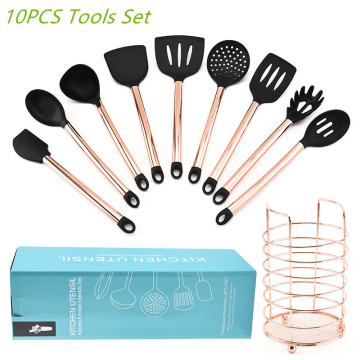 Silicone Kitchenware Non-stick Cookware Cooking Tool Spatula Egg Beaters Shovel Kitchen Utensils Set Silicone Utensils Set