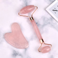 Face Massager Lifting Tool Rose Quartz Natural Jade Roller Slimming Facial Massage Roller Stone Skin Massage Beauty Care Set