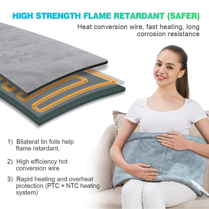Extra Large 12*24'' 100 - 120V 85W Washable Electric Blanket Heating Pad Auto Shut Off Heat Therapy Warmer Pad US Plug