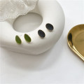 Fashion temperament contracted avocado stud earrings small cold wind small and pure and fresh girl earrings