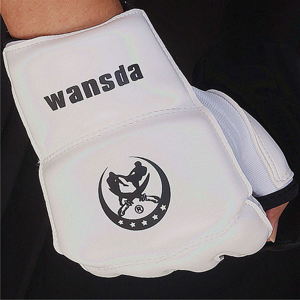Kids/Adults MMA Muay Thai Kick Boxing Training Protector Half Finger Fight Boxing MMA Gloves Fighting Kick Dumbbell Gloves