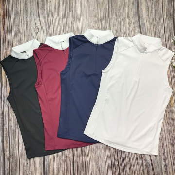 Summer New 4 Colors Female Equestrian Clothing Sleeveless