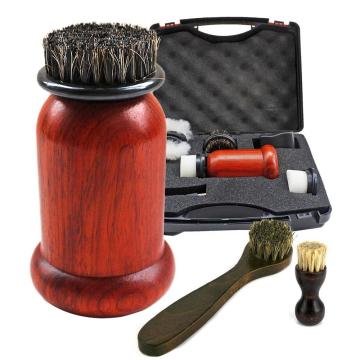 1Set Electric Shoe Polishers Machine 75W High Power Redwood Portable Brush Leather Shoes Kit Brush Cleaning Tools Leather Care
