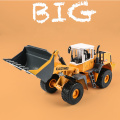 Alloy Diecast Shovel Loader 1:50 4 Wheel Loader Pull Back/ABS Bulldozer Sound Construction Truck Model For Kids Hobby Toys