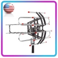Leadzm TA-851B TV Antenna 360 Degrees Rotation UV Dual Frequency 45-860MHz 22-38dB Open Outdoor Antenna TV Receiver Accessories