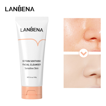 LANBENA Ectoin Soothing Facial Cleanser Anti Allergic Moisturizing Nourish Repair Sensitive Skin Care Face Wash Mild Foam 100g