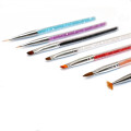 Professional Nail Art Brushes For Manicure Rhinestone Acrylic Paint Nail Brush Set UV Gel Polish Nails Lining Pen Gradient Brush