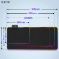 ROG Gaming Mouse Pad Computer Mousepad RGB Large Mouse Pad Gamer XXL Mouse Carpet Big Mause Pad PC Desk Play Mat with Backlit