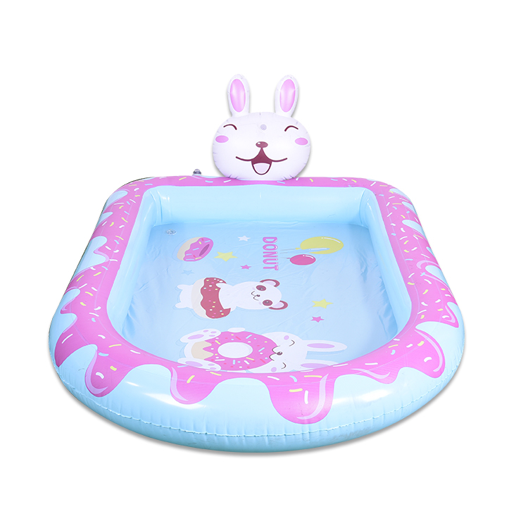 Rabbit sprinkler inflatable pool