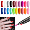 3 In 1 Women Fashion Nail Art Gel Nail Polish Pen Tool DIY Salon Nail Glue Pen UV Nail Art Gel Lacquer Gel Paint Glitter Nail