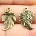 WYSIWYG 10pcs 20x12mm Vintage Small Leaf Pendants Charm For Jewelry Making Antique Bronze Color Leaf Pendants Charm Leaf