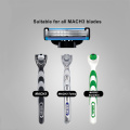 Original Mach3 Gillette 8pcs Razor Blades Men Shaving Razor Blade For Men Face Hair Remova Sharp 3-Layer Shaver Blade Tool