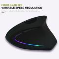 For PC Laptop Desktop 2.4GHz Wireless Gaming Mouse USB Receiver Pro Gamer Mice Shark Fin Ergonomic Vertical Wireless Mouse