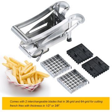 Stainless Steel Potato Chip Making Tool Home Manual French Fries Slicer Cutter Machine French Fry Potato Carrots Cutting Machine