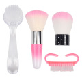 4Pcs Nail Art Cleaning Dust Brushes Manicure Pedicure Colorful Nail Tools For Nail Gel Polish Nail Brushes Sets & Kits