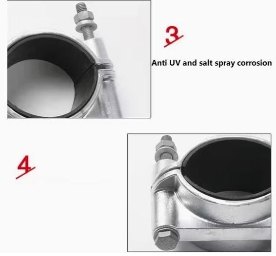 single Aluminium cable cleat feature （2）