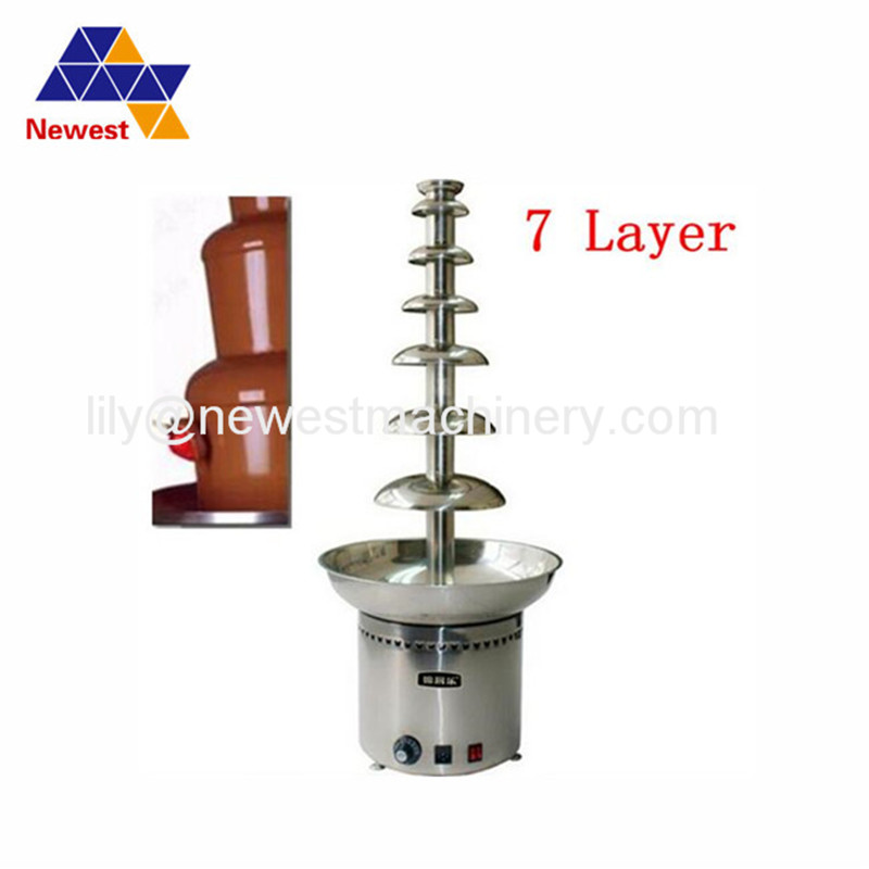 7 Layers Chocolate Fountains Commercial Chocolate Waterfall Machine