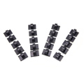 20Pcs Black Adhesive Car Cable Clips Cable Winder Drop Wire Tie Fixer Holder Organizer Management Desk Wall Cord Clamps