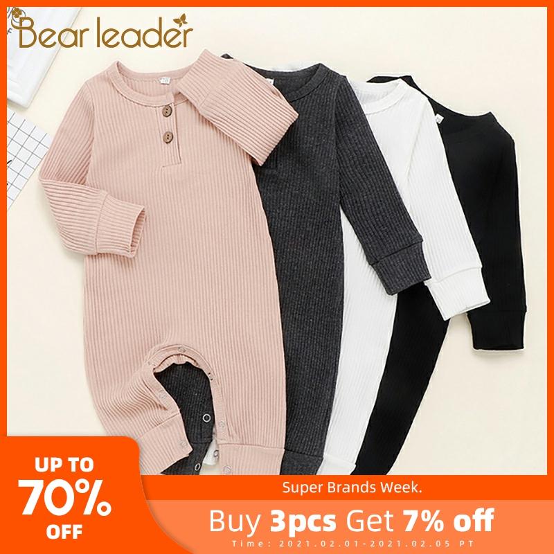 Bear Leader New Baby Boy Romper Clothes 0-24M Newborn Girl Rompers Cotton Long Sleeve Jumpsuit Outfit Clothes Kids Baby Autumn