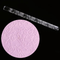 Cookies Bake Tool Rolling Pins Pastry Boards 4 Shapes Textured Embossing Acrylic Rolling Pin Cake Decorating Fondant Tools