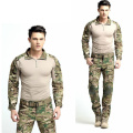Tactical Frog Set Hunting Shirt&Pants With Knee Elbow Pads Army Military Uniform Camouflage Clothes Outdoor Cambat Ghillie Suit