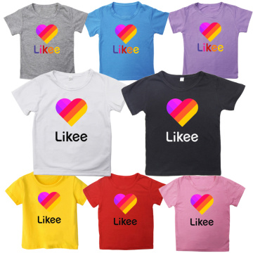 2020 Popular Summer Child LIKEE T Shirts Russia Style Likee Kids T-Shirts Casual Baby Boys Girls Tee Tops Children Clothes