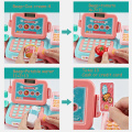 24Pcs Supermarket Checkout Counter Foods Pretend Play Toys Kids Pretend Play Shopping Cash Register Set Toy For Girl's Gift