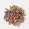 100 PCS 6mm 8mm Fashion Ceramic Beads DIY Hole Beads Handmade Porcelain Beads 10 Colors For Jewelry Making