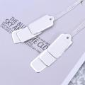 500pcs Price Label Tags With Hanging String For Jewelry Clothing Shoe Stationery Blank Price Tag Paper Cards With Hanging String