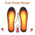 1Pair Cuttable Powered Electric Heated Shoe Insoles Foot Warmer Winter USB Charger Heating Insole For For Outdoor Skiing Hiking