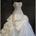 Best Selling 2020 Wedding Dresses with Rhinestones Slight Sweetheart Blush Train Ruffled Fold Pleat Lace up Sexy Bridal Dress