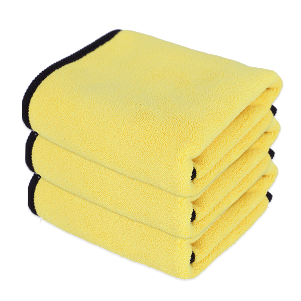 10/5Pcs Microfiber Towel Car Detailing Cleaning Towels Auto Wiping Cloth Car Double Layer Cleaning Drying Rags Car Wash Rags