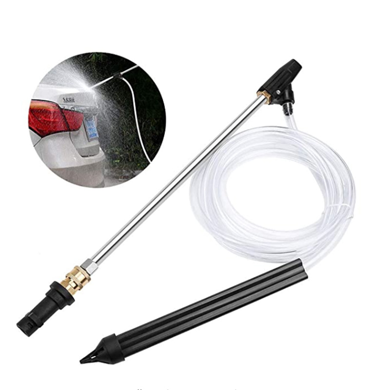 For Karcher/Nilfisk/Elitech/Lavor.Pressure Washer Sandblasting Device Kit, with 1/4 Quick Connector&13 Inch Airbrush Metal Rod