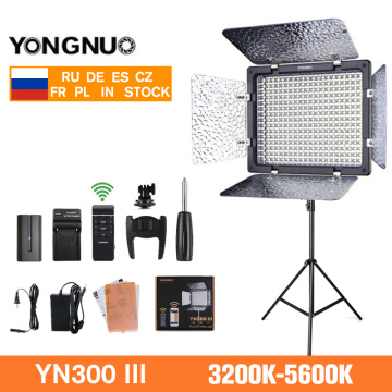 Yongnuo YN300 III YN-300 III LED Video Light 3200k-5600K CRI95 Camera Photo Lighting for Studio Video