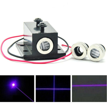 20mW 405nm Violet/Blue Laser Dot/Line/Cross Laser Diode Module Focusable w/ 12mm Heatsink