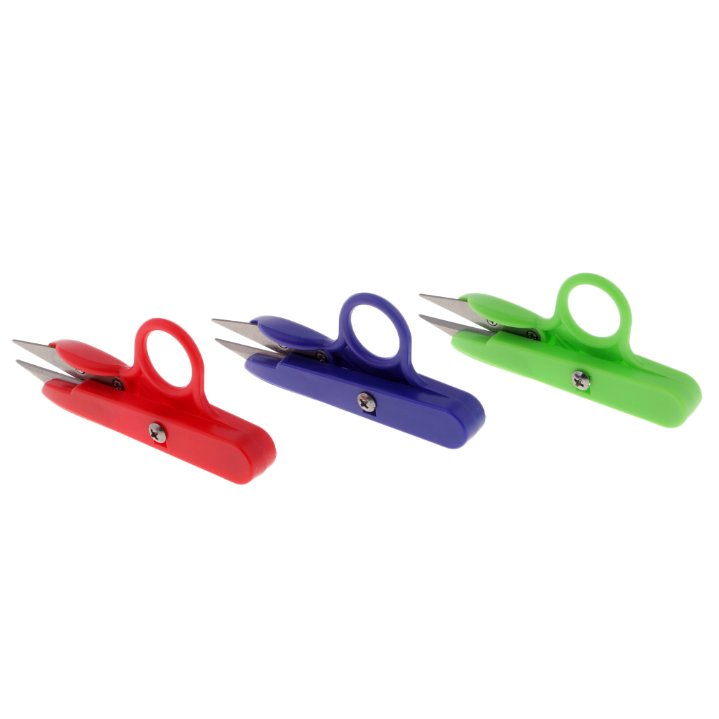 fityle 3Pcs Steel Embroidery Sewing Snips Thread Cutter Scissors Nipper Thrum for Tailor Dressmaker Professional