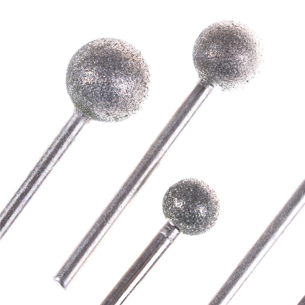 6Pcs/lot Granite Diamond Burs Dremel Tools Accessories Round Diamond Grinding Wheel For Dremel Rotary Tool Diamond Tools