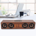 HIFI Home theater portable wood speaker Bluetooth column Wireless speaker Alarm Clock Radio Subwoofer Soundbar TV speaker For PC