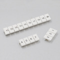 10pcs ZB6 Digital marker strip Din Rail Terminal Block UK5N UDK4 UKK5 UK5-TWIN bornier Mark bar morsettiera terminals label ZB-6