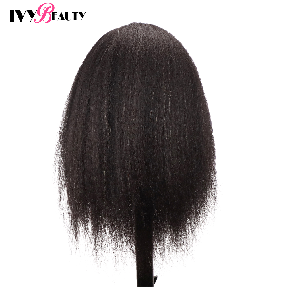 Female Mannequin Head With Hair For Braiding African Mannequin Practice Hairdressing Training Head Dummy Head For Cosmetology