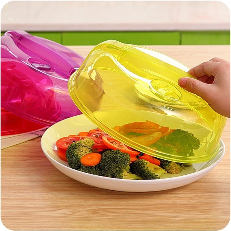 Microwave Oven Special Heating Cookware Parts Anti-oil Cover Household Plate Lid Bowl Lid 3 Colors Cookware Parts