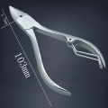 Stainless Steel Nail Clipper Cutter Toe Finger Cuticle Plier Manicure Tool for Thick Ingrown Toenails Fingernail Foot Care
