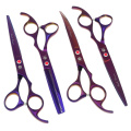 7.0" Professional Pet Grooming Scissors Set JP440C Straight Curved Shears Cat Dog Cutting Thinning Tesoura for Groomer LZS0367