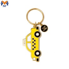 Custom enamel car shaped keychain