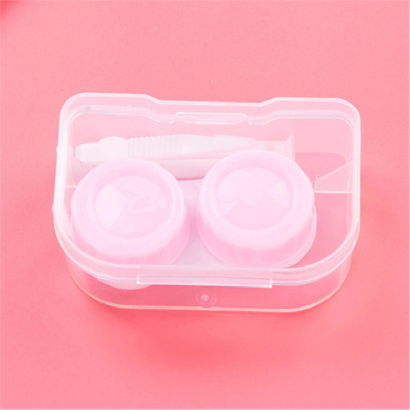 Contact Lens Case Candy Colored Many Styles Eye Contact Lens Box Travel Lens Container Women Invisible Box Eyewear Cleaning